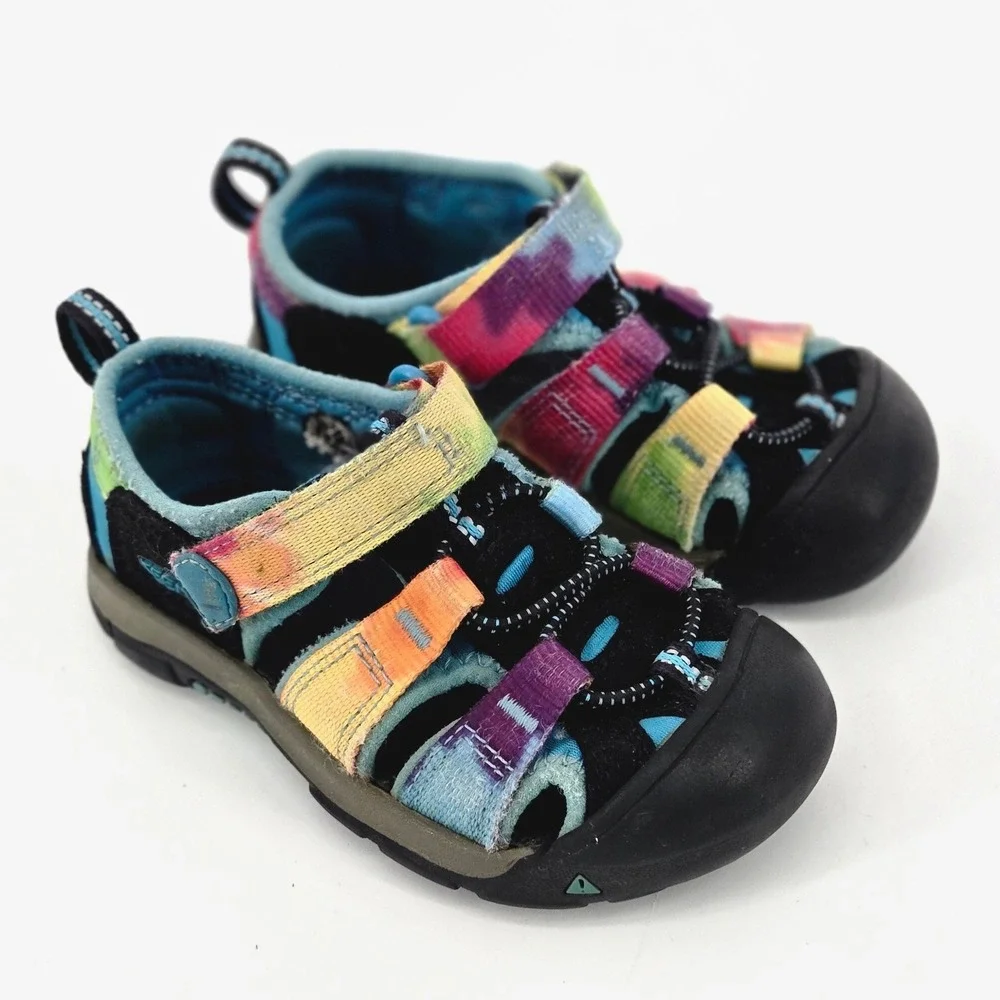 KEEN Newport H2 Kids Size 7 Rainbow Tie Dye Waterproof Hiking Water Sandals